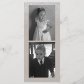 写真ビジネスシルバーグリッターあなたのロゴメニュー メニュー (裏面)