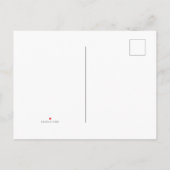 写真ビッグデーパーソナライズされた日付の保存 案内ポストカード (裏面)