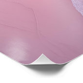 写真ビーチサンドニュートラルピンク ポスター (コーナー)