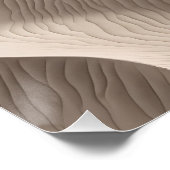 写真ビーチサンドベージュニュートラルソフト ポスター (コーナー)