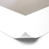 写真ビーチサンドベージュニュートラルブルー ポスター (コーナー)