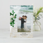 写真ビーチ結婚レースサンキューカード サンキューカード (スタンド正面)