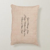 写真ピローABUELA、画像の追加、背面のメッセージ アクセントクッション (裏面(縦))