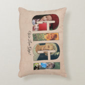写真ピローGIGI、画像の追加、背面のメッセージ アクセントクッション (正面(垂直))