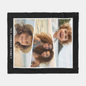 写真ファンキーコラージュの色ブロックの対角線 フリースブランケット (正面(横))