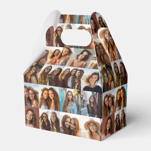 写真ファンキーコラージュ – 最大16枚の写真を追加 フェイバーボックス (裏面サイド)