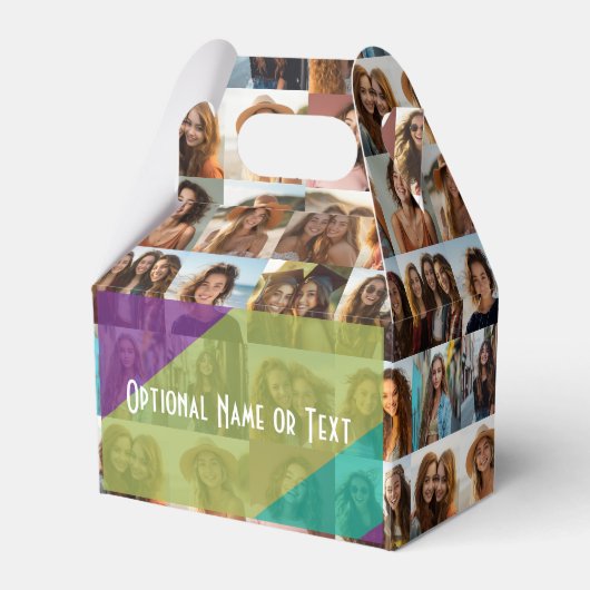 写真ファンキーコラージュ – 最大16枚の写真を追加 フェイバーボックス (正面サイド)