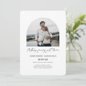 写真ファンシーの飛び出しモダン請求書を愛する 招待状 (スタンド正面)