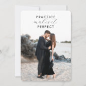 写真ファンシーリハーサルとディナー招待状 招待状 (正面)