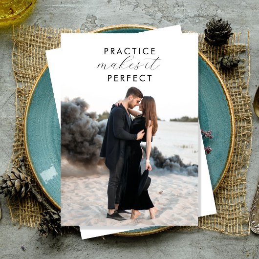 写真ファンシーリハーサルとディナー招待状 招待状