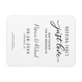 写真ファンシー以外の日付を保存する何も愛していない マグネット (横)