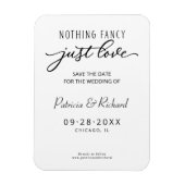 写真ファンシー以外の日付を保存する何も愛していない マグネット (縦)