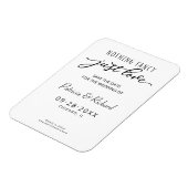 写真ファンシー以外の日付を保存する何も愛していない マグネット (左側)