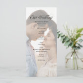 写真ファンシー結婚式の日プログラムのスクリプト プログラム (スタンド正面)