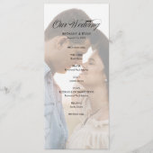 写真ファンシー結婚式の日プログラムのスクリプト プログラム (正面)