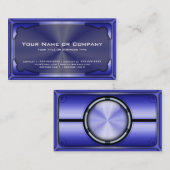 写真フェイク付きハイテク金属カードバージョン1 名刺 (正面/裏面)