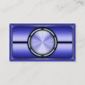 写真フェイク付きハイテク金属カードバージョン1 名刺 (裏面)