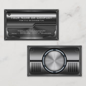 写真フェイク付きハイテク金属カードバージョン2 名刺 (正面/裏面)