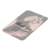 写真フェイクVellumありがとうエレガントな結婚式 マグネット (左側)