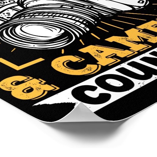 写真フォトグラファーもしItがコーヒーと ポスター (角)