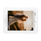 写真フォーマル伝統的クラシックエレガントウェディング マグネット (横)