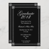 写真フォーマル卒業招待状 招待状 (正面/裏面)