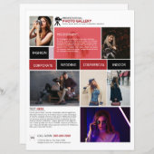 写真フライヤーテンプレート (正面/裏面)