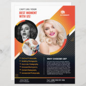 写真フライヤーテンプレート (正面/裏面)