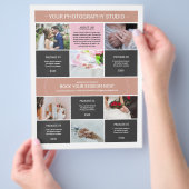 写真フライヤーテンプレート チラシ (手)