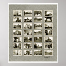 写真フランスのコラージュ ポスター