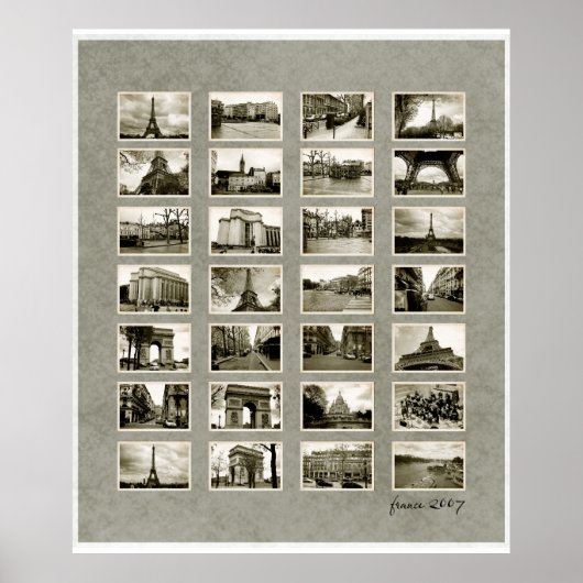 写真フランスのコラージュ ポスター (正面)