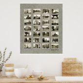 写真フランスのコラージュ ポスター (キッチン)