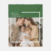 写真フリースブランケットとメッセージ – Cozy モダン & フリースブランケット (正面)