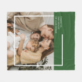 写真フリースブランケットとメッセージ – Cozy モダン & フリースブランケット (正面(横))