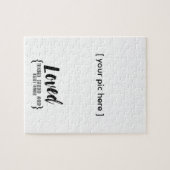 写真フレームのカスタムなパズルのテンプレート ジグソーパズル (横)