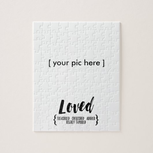 写真フレームのカスタムなパズルのテンプレート ジグソーパズル (縦)