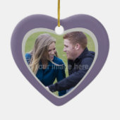 写真フレームの仲の良い恋人同士の記念品のオーナメント セラミックオーナメント (裏面)