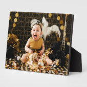 写真フレームイーゼルバック誕生日プラーク フォトプラーク (側面)