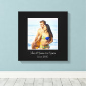 写真フレーム、カスタム写真 – パーソナライズされた キャンバスプリント (インサイチュ (ウッドフロア))