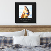 写真フレーム、カスタム写真 – パーソナライズされた キャンバスプリント (インサイチュ (寝室))