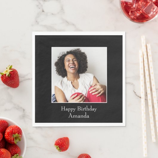 写真フレーム、カスタム写真 – パーソナライズされた スタンダードランチョンナプキン (インサイチュ)