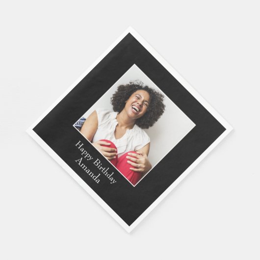 写真フレーム、カスタム写真 – パーソナライズされた スタンダードランチョンナプキン (角)