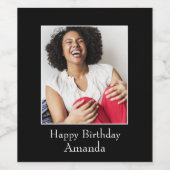 写真フレーム、カスタム写真 – パーソナライズされた ワインラベル (シングルラベル)