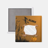 写真フレーム、魔法使い、ジャックのoのランタンの磁石 マグネット (正面/裏面)