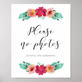 写真フローラデザイン結婚のサイン ポスター