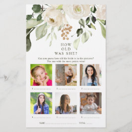 写真フローラブライダルシャワーゲーム