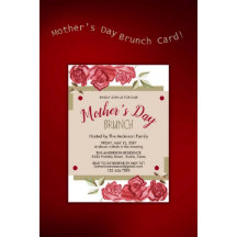 写真フローラモダンマザーズDay Brunch招待状