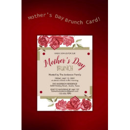 写真フローラモダンマザーズDay Brunch招待状