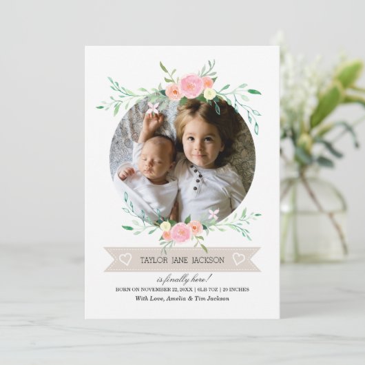 写真フローラリース誕生発表 案内状 (スタンド正面)