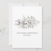 *~*写真フローラリースAR16 RSVPの結婚Invitati 招待状 (裏面)